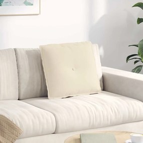 vidaXL Μαξιλάρι Πλάτης Μπεζ 50 x 45 εκ. Ύφασμα Μικροΐνας