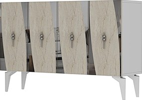 Stewehome κονσόλα τηλεόρασης πολύχρηστο ντουλάπι και γωνιά καφέ 120x32x79 cm