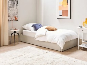 Κρεβάτι Berwyn 1567, Μονόκλινο, Ανοιχτό καφέ, 90x200, Ταπισερί, Τάβλες για Κρεβάτι, 97x214x31cm, 33 kg, Ξύλο: Λεύκα | Epipla1.gr