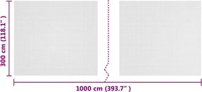 vidaXL Δίκτυο Έντομα Λευκό 3 x 10 m Πολυαιθυλένιο