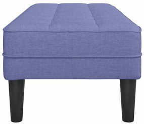 vidaXL παγκάκι Μπλε τζιν 113 x 57 x 39 εκ. ύφασμα