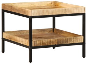 vidaXL Πλευρικό Τραπέζι 55x55x45 cm Μασίφ Ξύλο Ρουστίκ Μάνγκο
