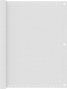 vidaXL Διαχωριστικό Βεράντας Λευκό 120 x 300 εκ. από HDPE