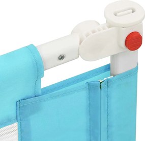 vidaXL Μπάρα Κρεβατιού Προστατευτική Μπλε 90 x 25 εκ. Υφασμάτινη