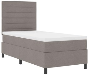 vidaXL Κρεβάτι με Ελατήρια και Στρώμα 80x200 cm Ύφασμα