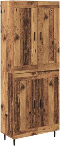 vidaXL Highboard 2 pcs Παλιό Ξύλο Επεξεργασμένο ξύλο