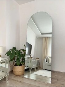 Stewehome Οβάλ επιδαπέδιος καθρέφτης χωρίς πλαίσιο Λευκό 180x70 cm