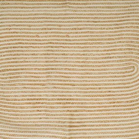vidaXL Χαλιά χώρου Φυσικό και Λευκό 122 x 183 cm Γιούτα