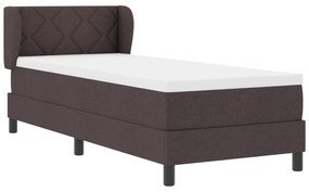vidaXL Κρεβάτι με Στρώμα Στρώμα Καφέ 80x200 εκ. Ύφασμα