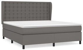 ΚΡΕΒΑΤΙ BOXSPRING ΜΕ ΣΤΡΩΜΑ ΓΚΡΙ 160X200ΕΚ. ΑΠΟ ΣΥΝΘΕΤΙΚΟ ΔΕΡΜΑ 3129043