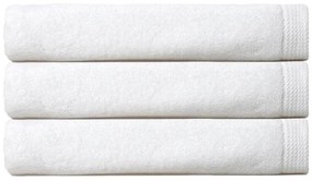 Πετσέτα 02.100.02 White Cryspo Trio Προσώπου 50x90cm 100% Βαμβάκι