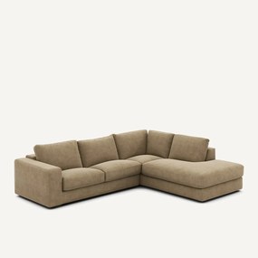 Γωνιακός καναπές από βελούδο stonewashed, Skander