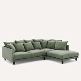 Γωνιακός καναπές από βελούδο, Lazare