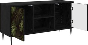 vidaXL Ντουλάπι TV ELBURG 102 x 33 x 51 εκ Μαύρη Δρυς