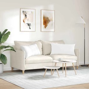 vidaXL Μαξιλάρι Καναπέ 2 pcs Λευκό 80 x 40 cm ύφασμα