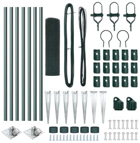 vidaXL Στύλος Περιφράξεων Πράσινο 10 x 0,5 μ (16 x 16 mm πλέγμα)