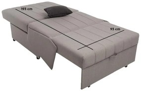 Πολυθρόνα New Montana Fylliana Γκρί - Σκούρο Γκρί Bombay 95x100x92 εκ. 95x100x92 εκ.