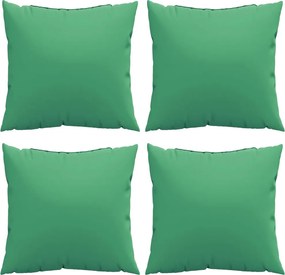 vidaXL Μαξιλάρια Καναπέ 4 τεμ. Πράσινη 60x60 εκ. Υφασμάτινα