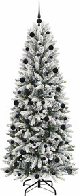 vidaXL Τεχνητό Χριστουγεννιάτικο Δέντρο με 300 LED Λευκό 210 cm