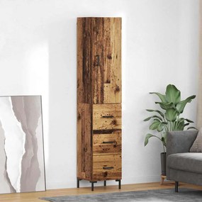 Highboard Παλιό Ξύλο 69,5 x 34 x 180 εκ. Επεξεργασμένο ξύλο