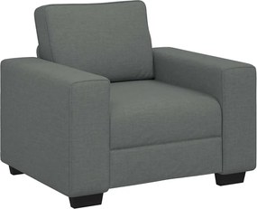 vidaXL Πολυθρόνα Σκούρο Γκρι 100x77x82 εκ. Ύφασμα