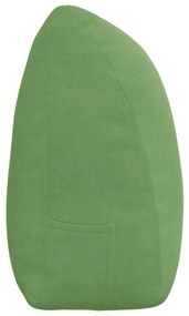 vidaXL Μαξιλάρι Πλάτης Ανοιχτό Πράσινο 200 x 24 x 50 εκ Βελούδο