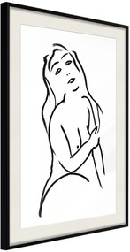 Αφίσα - Shape of a Woman - 20x30 - Μαύρο - Με πασπαρτού