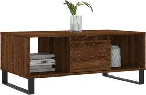 vidaXL Τραπεζάκι Σαλονιού Καφέ Δρυς 90x50x36,5 εκ. Επεξεργασμ. Ξύλο