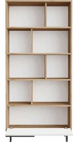 Βιβλιοθήκη Φυσικό / Λευκό CISAR 83.9x29.5x163.6