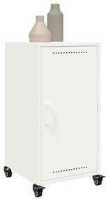 vidaXL Μπουφές Λευκός 36x39x72 εκ. από Ατσάλι
