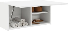 vidaXL Ντουλάπι Μπάνιου Λευκό 60x25x30 εκ. Επεξεργασμένο Ξύλο