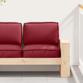 vidaXL Σετ Μαξιλαριών Πάγου 2 pcs Μπορντό 60 x 60 x 12 cm