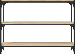 vidaXL Βιβλιοθήκη Sonoma Δρυς 100x33x70,5 εκ. Επεξεργ. Ξύλο &amp; Ατσάλι