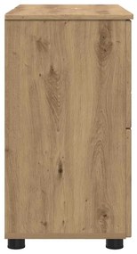 vidaXL Ντουλάπι Μπάνιου με συρτάρι artisan δρυς 76,5 x 35 x 64 εκ