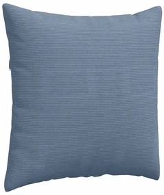 vidaXL Μαξιλάρι Καναπέ 2 pcs Μπλε 60 x 60 cm Υφασμάτινο Κορντουρά