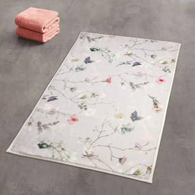 Πατάκι Μπάνιου Flores Multicolor Kleine Wolke 70X120 Πολυέστερ