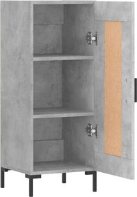 vidaXL Ντουλάπι Γκρι Σκυροδέματος 34,5x34x90 εκ. Επεξεργασμένο Ξύλο