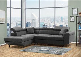 Γωνιακός καναπές- κρεβάτι Daniel Γκρι 275x205x96cm – Αριστερή Γωνία – DEN-AL4624