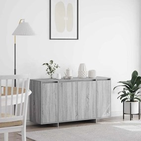 vidaXL Γκρι πλαϊνό γραφείο Γκρι Sonoma Επεξεργασμένο ξύλο 135 x 41 x 75 εκ