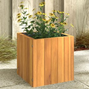 vidaXL Ζαρντινιέρα Κήπου 25 x 25 x 25 εκ. από Μασίφ Ξύλο Ακακίας