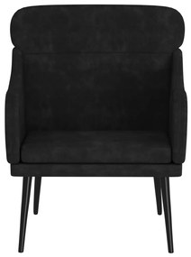 vidaXL Πολυθρόνα Μαύρη 63 x 76x 80 εκ. Βελούδινη
