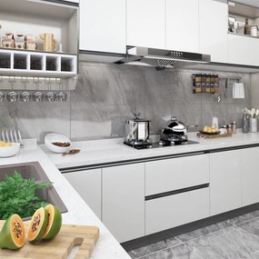 Μεμβράνες Αυτοκόλλητες για Έπιπλα 2 τεμ. Λευκές 500x90 εκ. PVC