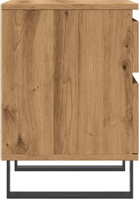 vidaXL Κομοδίνο τεχνίτης Δρυς 40x35x50 εκ. από Επεξεργασμένο Ξύλο