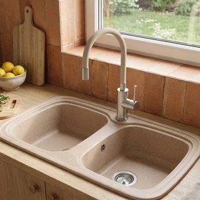 Sanitec Classic 312 (82×50) - Γρανιτένιος νεροχύτης - Granite TERRACOTTA