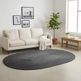 vidaXL Χαλιά χώρου Σκούρο Γκρι 122 x 183 cm Γιούτα