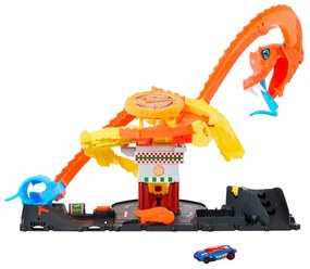 Πίστα Φίδι Με Αυτοκινητάκι Hot Wheels HTN81 City Pizza Slam Cobra Attack Multi Mattel