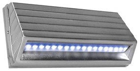 Adeleq Led Φωτιστικό Αλουμινίου Εξωτερικό Κυρτό 3.2W Μπλε Σατινέ 3-90951664