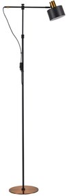 Φωτιστικό Δαπέδου Adept 77-8350 46x25x165cm 1xE27 60W Black-Gold Homelighting Metal