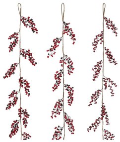 Γιρλάντα Χριστουγεννιάτικη Με Βerries 02.1120725 180cm Red
