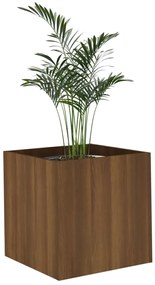 vidaXL Ζαρντινιέρα Καφέ δρυς 40 x 40 x 40 εκ. από Επεξεργασμένο Ξύλο